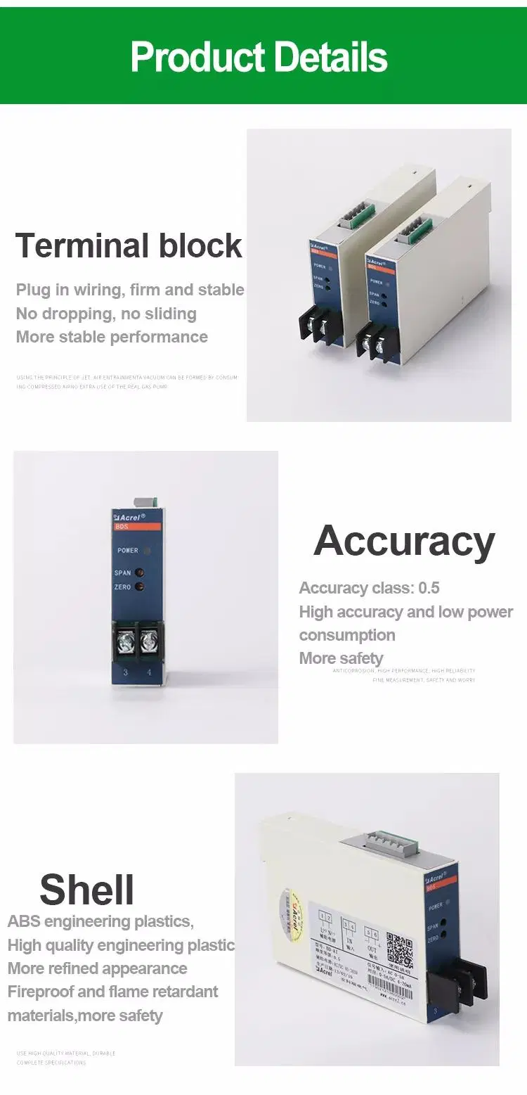 Bd Series Single Phase Direct Current Voltage Transducer